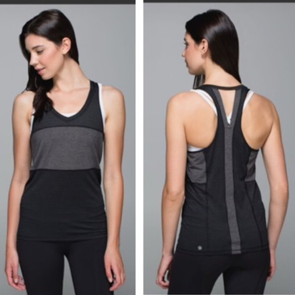 Lululemon Pedal To The Medal Singlet Mesh Lightweight Tank Top Stretch Silvers 6